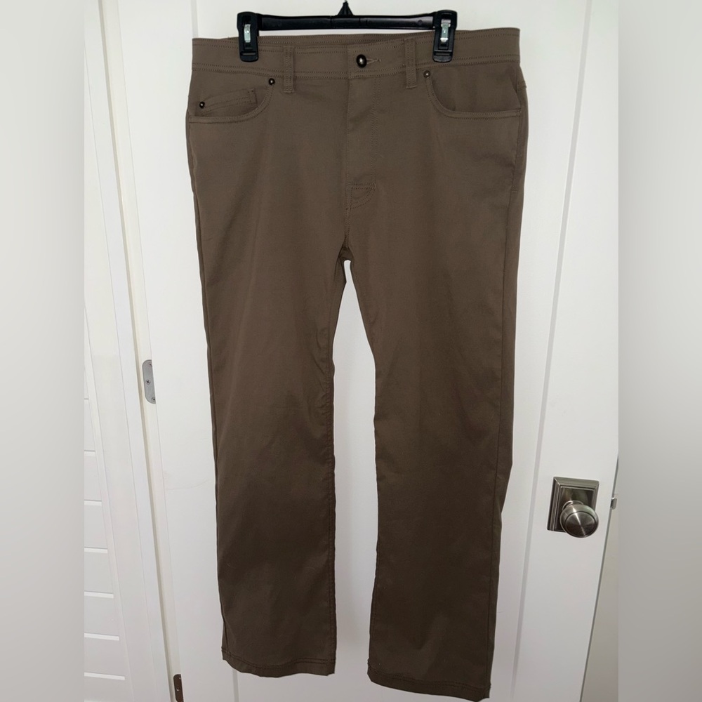 Prana Brion slim fit stretch nylon pant men's sz 36 NWOT M4BN32312